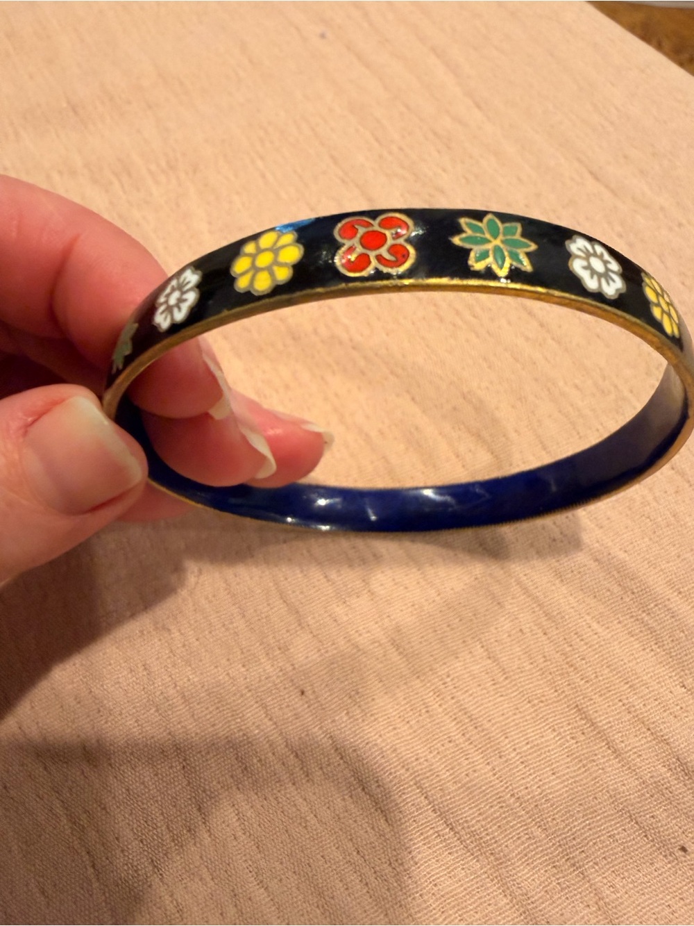Black Cloisonné Bracelet